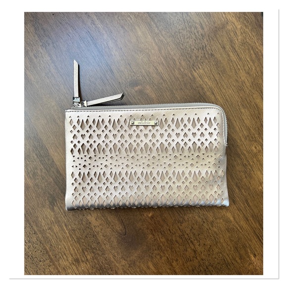 STELLA & DOT Perforated Golden Bronze Double Clutch - Picture 11 of 11